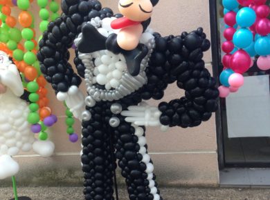 Personnage en ballons 100% biodégradable Latex