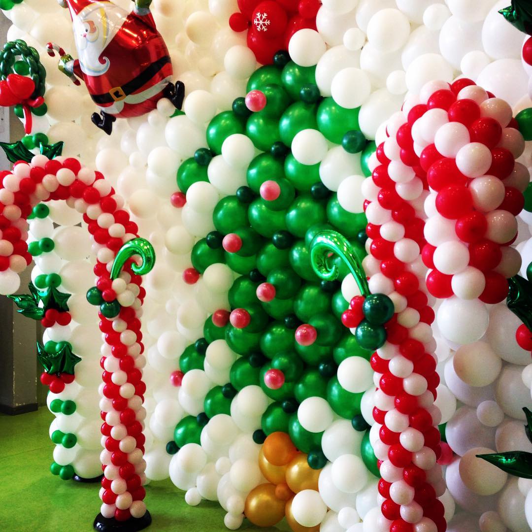 Animation ballons pour arbre de noel