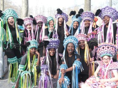 Costumes en ballons pour la compagnie Fidia Diala